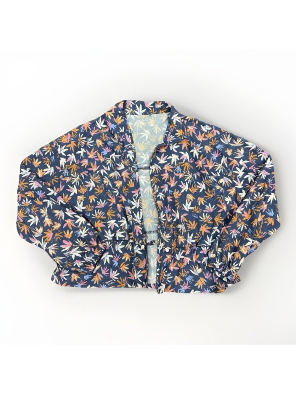 Travis Mathew 'Girls' Weekend' Blouson Jacket size L Floral Print Oversized Golf